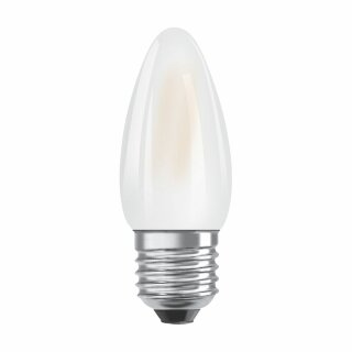 Osram LED Filament Leuchtmittel Retrofit Kerze 2,5W = 25W E27 matt 250lm warmweiß 2700K