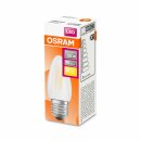 Osram LED Filament Leuchtmittel Retrofit Kerze 2,5W = 25W E27 matt 250lm warmweiß 2700K