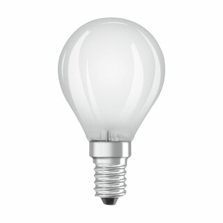 Osram LED Filament Leuchtmittel Tropfen P45 2,5W = 25W E14 matt 250lm neutralweiß 4000K 300°