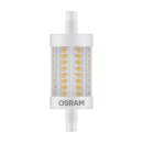 Osram LED Leuchtmittel 78mm Stab Star Line 8W = 75W R7s klar 1055lm warmweiß 2700K 300°