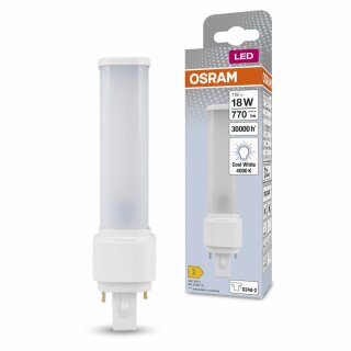 Osram Dulux D LED Leuchtmittel 7W 2P G24d-2 770lm neutralweiß 4000K EM & AC Mains
