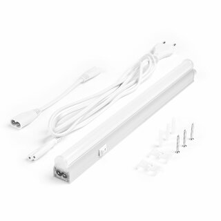 Hi Lite LED Unterbauleuchte Wien Silber 31,6cm 5W 650lm Neutralweiß 4000K Schalter 3-Stufen-DIMMBAR