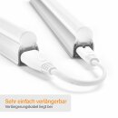 Hi Lite LED Unterbauleuchte Wien Silber 31,6cm 5W 650lm Neutralweiß 4000K Schalter 3-Stufen-DIMMBAR