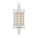 10 x Osram LED Leuchtmittel 78mm Stab Star Line 8W = 75W...