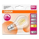 Osram LED Filament Classic Birnenform A60 7W = 60W B22d klar 806lm warmweiß 2700K Blister DIMMBAR