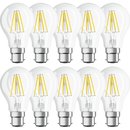 10 x Osram LED Filament Leuchtmittel Classic Birnenform A60 7W = 60W B22d klar 806lm warmweiß 2700K DIMMBAR