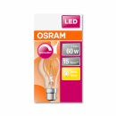 10 x Osram LED Filament Leuchtmittel Classic Birnenform A60 7W = 60W B22d klar 806lm warmweiß 2700K DIMMBAR