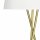 LED Stehleuchte Tripod Stehlampe weiß gold Ø45cm 4W = 40W E27 warmweiß mit Schalter B-Ware