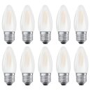10 x Osram LED Filament Leuchtmittel Retrofit Kerze 4W =...