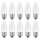 10 x Osram LED Filament Leuchtmittel Retrofit Kerze 4W = 40W E27 matt 470lm warmweiß 2700K