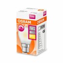 10 x Osram LED Filament Leuchtmittel Classic Tropfen 4,5W = 40W B22d matt 470lm warmweiß 2700K DIMMBAR