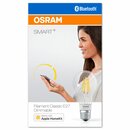 4 x Osram Smart+ LED Filament Bluetooth Leuchtmittel Birnenform 5,5W = 50W E27 klar Apple HomeKit warmweiß 2700K dimmbar