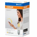 4 x Osram Smart+ LED Filament Bluetooth Leuchtmittel Birnenform 5,5W = 50W E27 klar Apple HomeKit warmweiß 2700K dimmbar