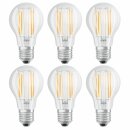 6 x Bellalux LED Filament Leuchtmittel CLA75 Birnenform...
