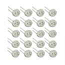 20 x GU5,3/G4/G6,35 Fassung Keramik LED Halogen mit Kabel