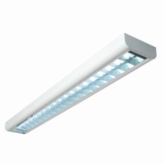 Voltolux Rasterdeckenleuchte BIZ mit 18W G13 T8 Leuchtstoffröhre 65cm weiß