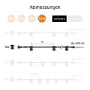 Illu Lichterkette Komplettset 50m -> 50 E27 Fassungen mit Dichtung zum Verschrauben schwarz verlängerbar