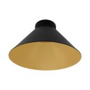 Ledvance Vintage 1906 Lampenschirm Cone Schwarz/Gold für 1906 PenduLum Leuchten