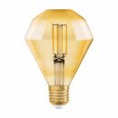 Osram Vintage 1906 LED Filament Diamant 4,5W = 40W E27 gold gelüstert 470lm extra warmweiß 2500K