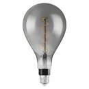 Osram Vintage 1906 LED Filament Birnenform A160 5W = 12W E27 Rauchglas 110lm extra warmweiß 1800K DIMMBAR