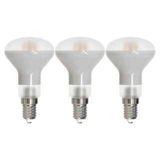 3 x LED Filament Retro R50 Reflektor 4,5W = 25W E14 matt 245lm warmweiß 2700K flood 120°