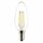 LED Filament Retro Leuchtmittel Kerze 1,5W = 15W E14 klar 150lm warmweiß 2700K Ra>90