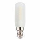 10 x LED Leuchtmittel Röhre T25 Dunstabzugshaubenlampe 2,5W = 23W E14 matt 220lm warmweiß 2700K 270°