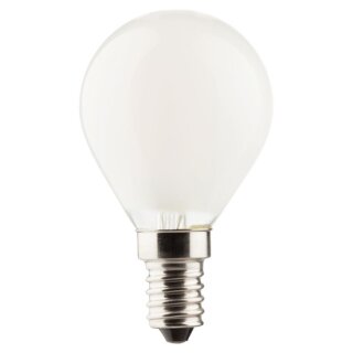 LED Filament Retro-LED Leuchtmittel Tropfen 2,5W = 23W E14 matt 220lm Ra>90 warmweiß 2700K