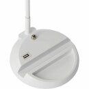 Brilliant LED Tischleuchte Rick Weiß 5W 330lm warmweiß 3000K mit Kippschalter & USB 3.0 Ausgang