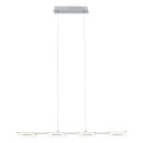 Brilliant LED Pendelleuchte Balken Chrom 4-flg. 4 x 6,4W...