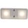 Brilliant LED Wand- & Deckenleuchte Mountain Chrom 2-flammig 2 x 5W 400lm warmweiß 3000K