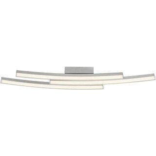 Brilliant LED Deckenleuchte Samurai Eisen 3-flammig 3 x 15W 3290lm warmweiß 3000K DIMMBAR