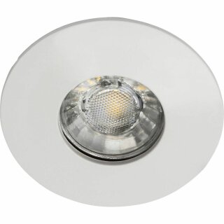 Brilliant LED Einbauleuchte Nodus Ø8,2cm Weiß IP44 4W 380lm warmweiß 3000K