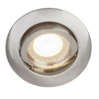 Brilliant LED Einbauleuchte Spot Silber 5W GU10 350lm warmweiß 3000K IP23