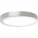 Brilliant LED Smart Deckenleuchte Aufbauleuchte Katalina rund Ø30cm Nickel 24W 2160lm CCT 2700K-6500K dimmbar WLAN WiZ-App