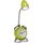 Brilliant LED Tischlampe Pharrell grün 1,5W 90lm warmweiß Uhr & Wecker Flexarm & Schalter