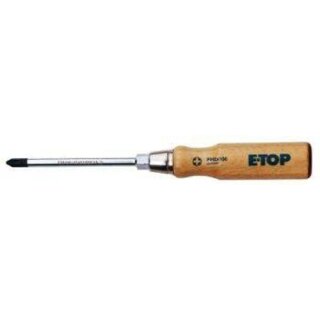 E-TOP Schraubendreher 6-kant PZ3x175mm Holzheft