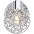 Brilliant Halogen Wandleuchte Virgo Chrom IP20 33W G9...