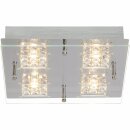 Brilliant LED Deckenleuchte Martino Chrom 4 x 5W 1680lm...