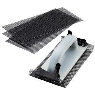 Handschleifer-Set mit 4 Schleifgittern 285x118mm