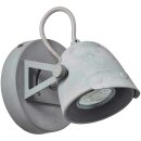 Brilliant Wandleuchte Ka Grau Beton max. 25W GU10 ohne Leuchtmittel dreh & schwenkbar