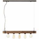 Brilliant Pendelleuchte Woodhill Antik/Schwarz max. 5 x 30W E27 ohne Leuchtmittel kürzbar