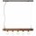 Brilliant Pendelleuchte Woodhill Antik/Schwarz max. 5 x 30W E27 ohne Leuchtmittel kürzbar