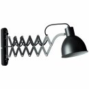 Brilliant Wandleuchte Sandra Schwarz Scheren Lampe schwarz matt max. 40W E14