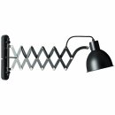 Brilliant Wandleuchte Sandra Schwarz Scheren Lampe schwarz matt max. 40W E14