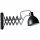 Brilliant Wandleuchte Sandra Schwarz Scheren Lampe schwarz matt max. 40W E14