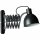 Brilliant Wandleuchte Sandra Schwarz Scheren Lampe schwarz matt max. 40W E14