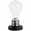 Brilliant Tischleuchte Evergreen Birnenform Schwarz/Chrom max. 25W E14 ohne Leuchtmittel mit Schalter