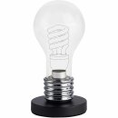 Brilliant Tischleuchte Evergreen Birnenform Schwarz/Chrom max. 25W E14 ohne Leuchtmittel mit Schalter