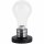 Brilliant Tischleuchte Evergreen Birnenform Schwarz/Chrom max. 25W E14 ohne Leuchtmittel mit Schalter